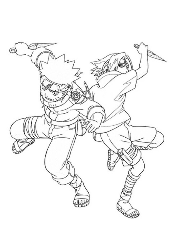 Aventuras Ninjas de Naruto e Sasuke