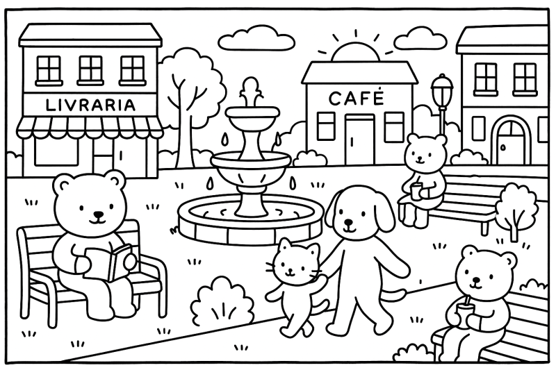 Aventuras no Parque com Amigos Animais