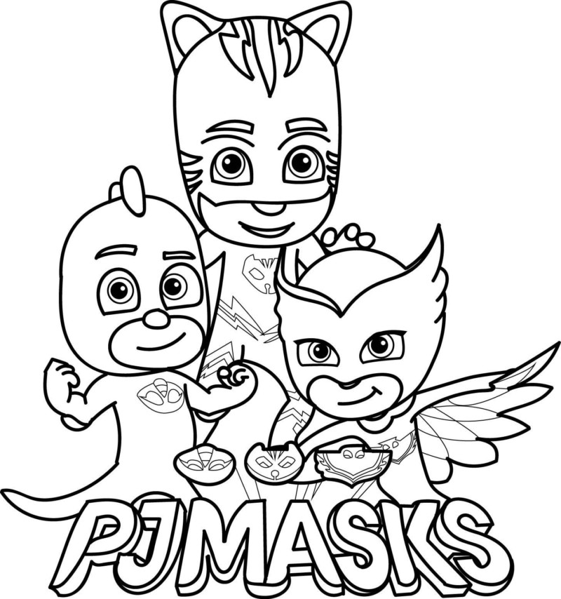 Aventuras dos PJ Masks para Colorir