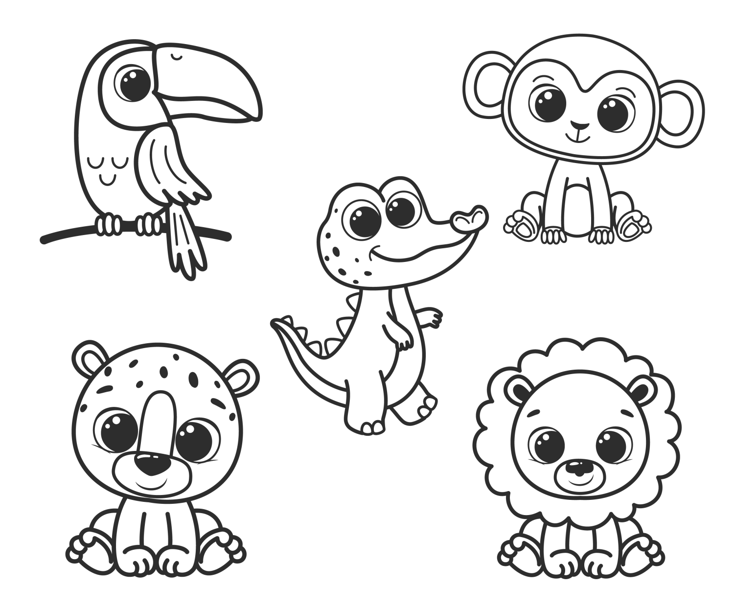 Aventuras Selvagens para Colorir