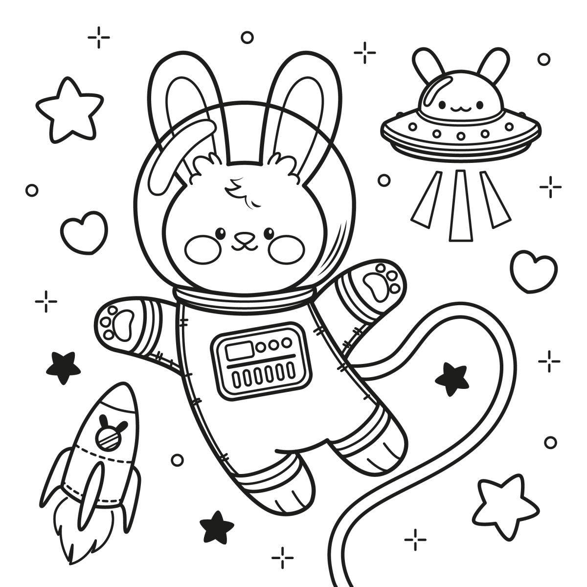 Aventureiro Espacial Kawaii