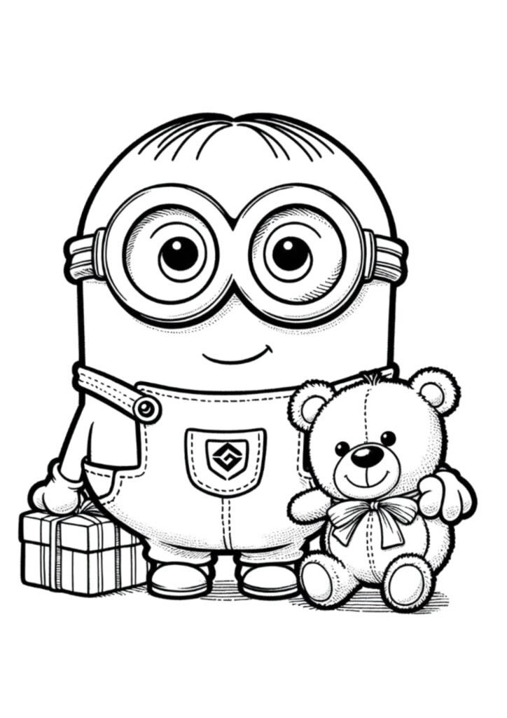 Aventureiro Minion e seu Urso Fofinho