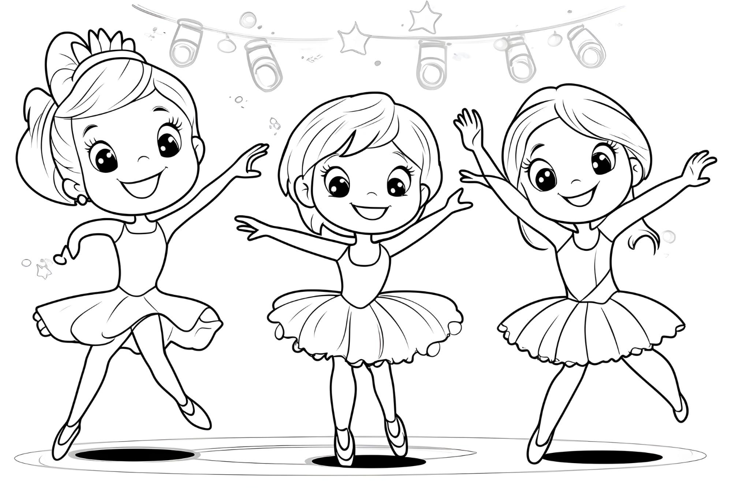 Bailarinas Brilhantes no Palco