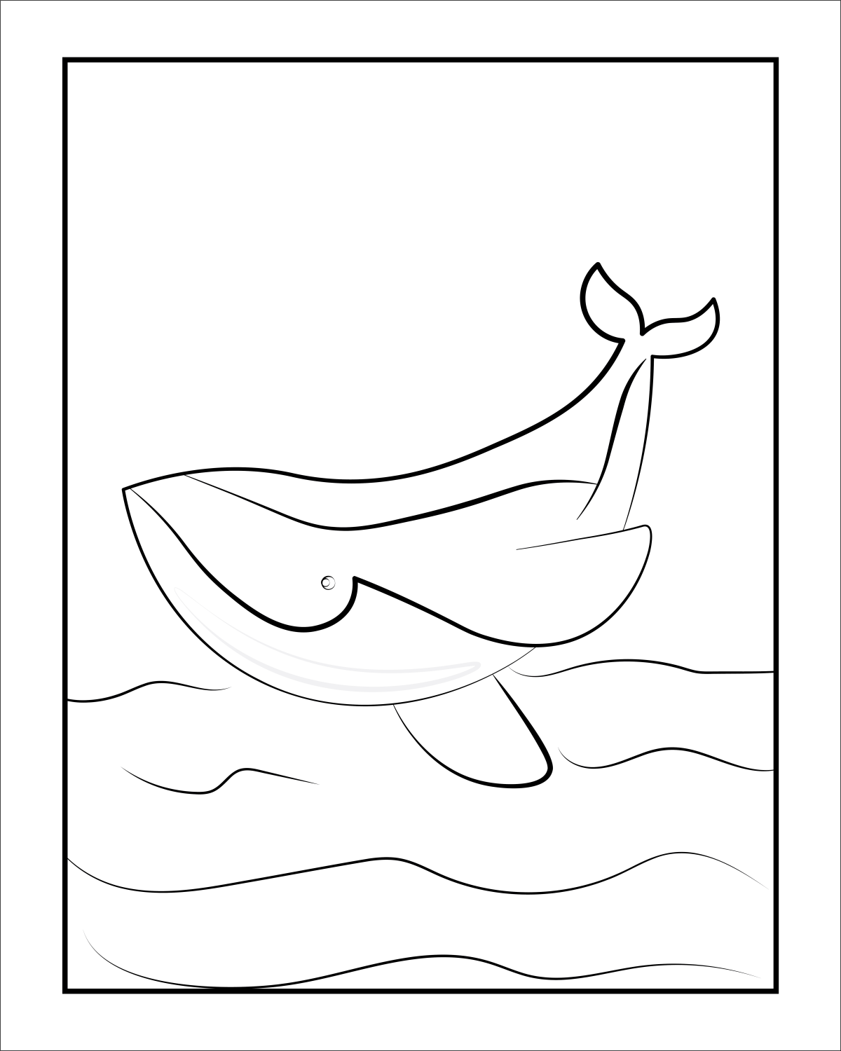 Baleia Animada no Oceano