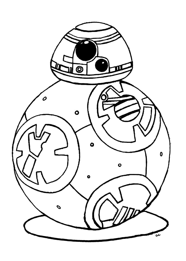 BB-8, o droide redondinho para colorir