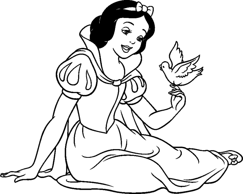 Bela Princesa e seu Amigo Pássaro