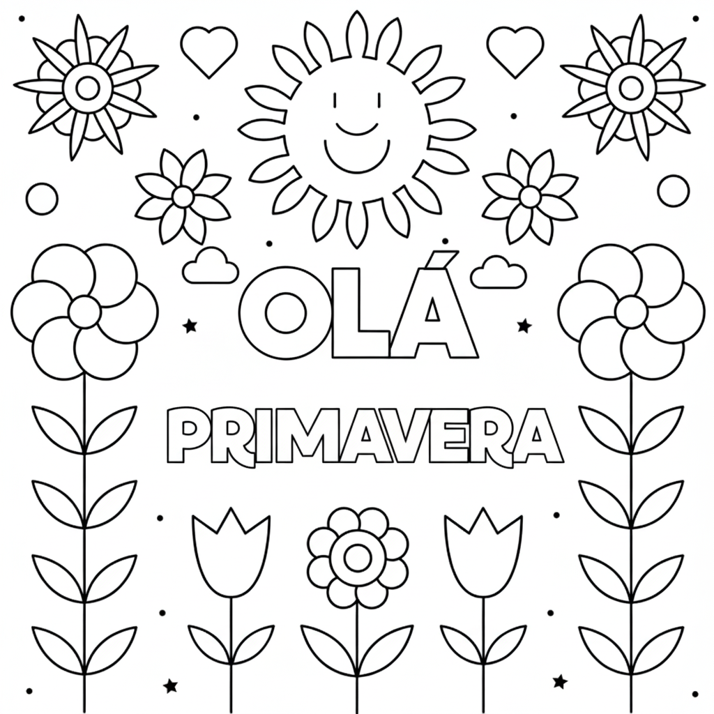 Bem-vinda Primavera Colorida