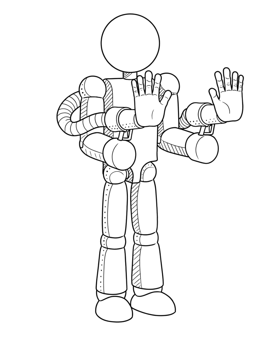 Boxy Boo de braços abertos para colorir