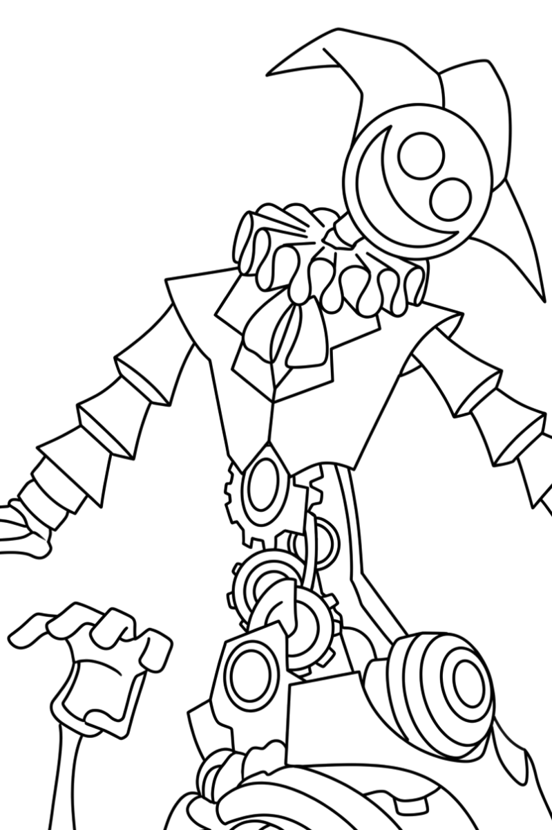 Brinquedo mecânico de garras da fábrica Playtime para colorir