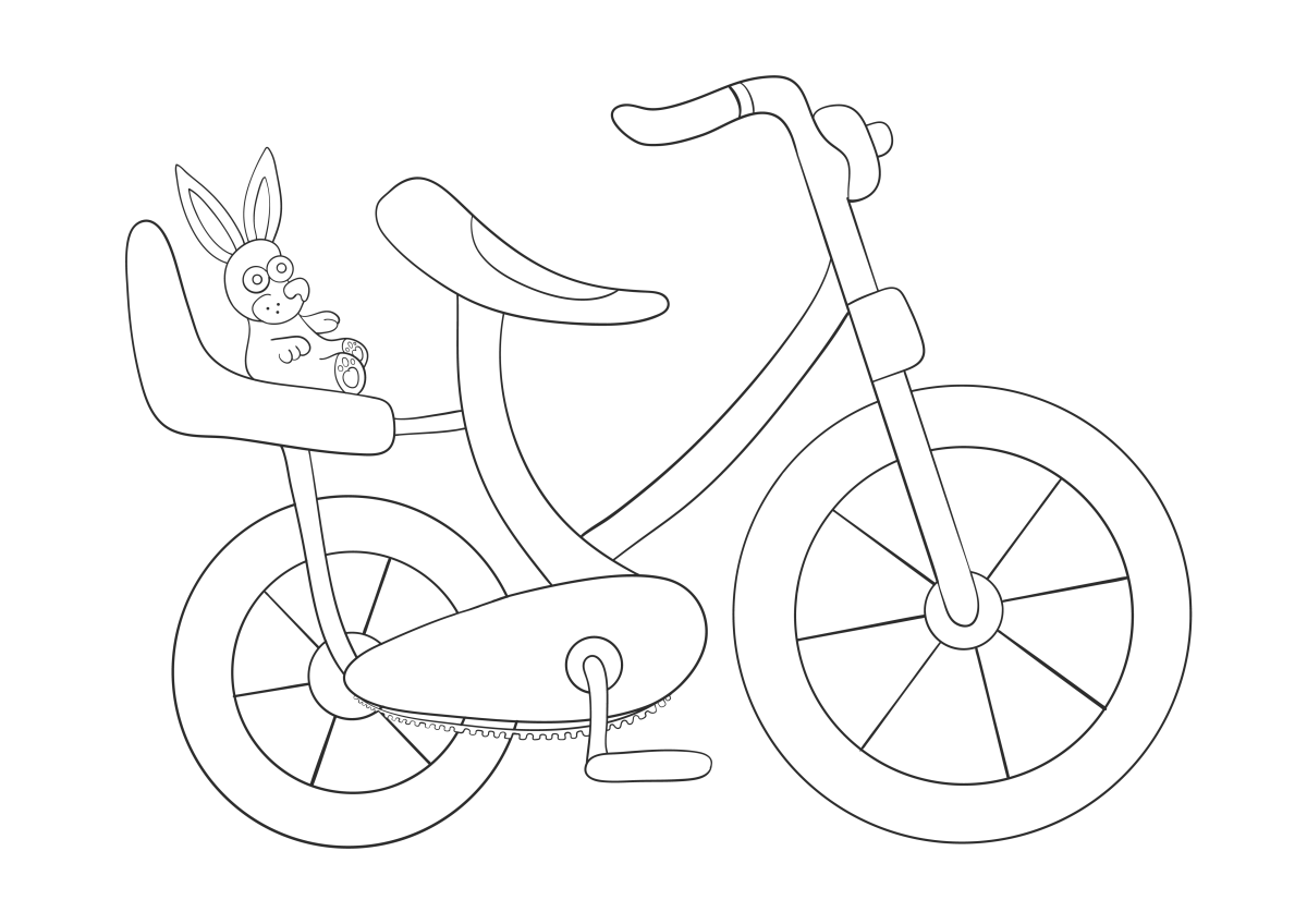 A Bunny's Adventure on a Bike
