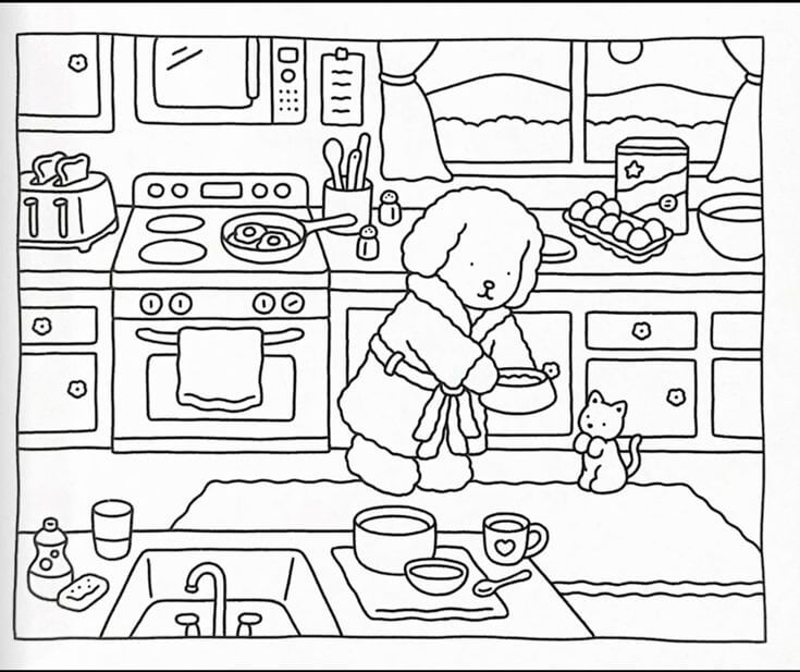 Cachorrinho Chef na Cozinha