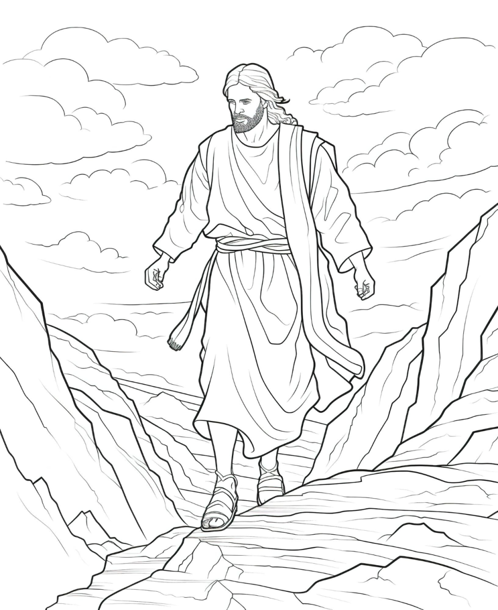 Caminhando com Serenidade: Jesus nas Montanhas