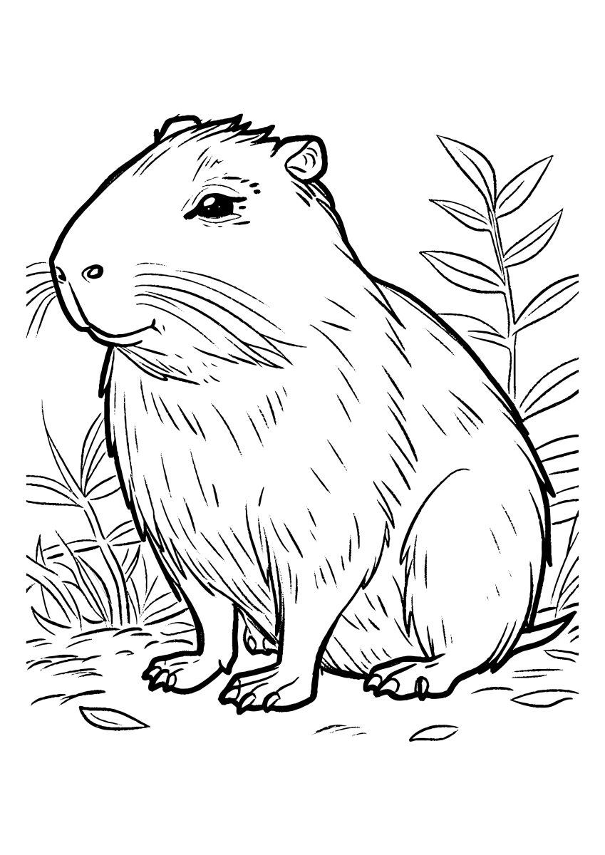 Capivara Aguardando Cores
