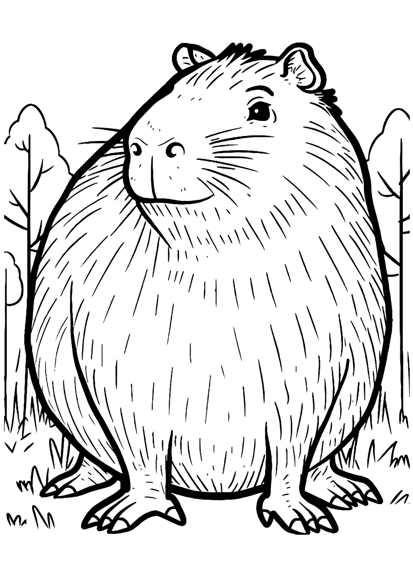 Capivara Encantada na Floresta