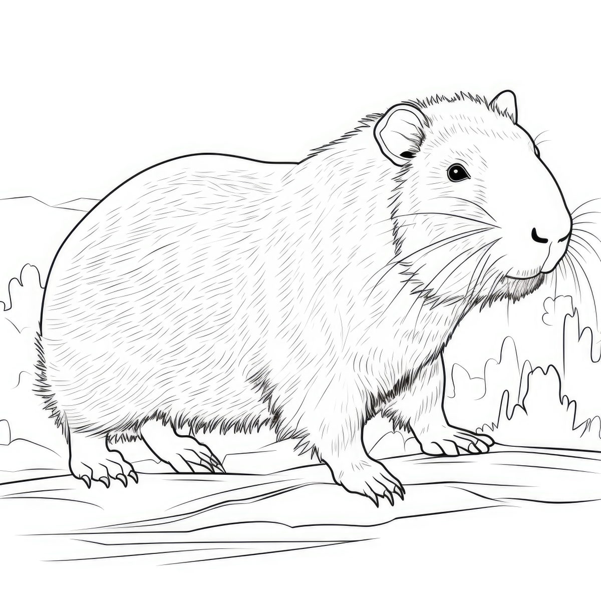 Capivara em seu Habitat Natural