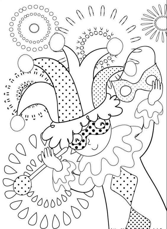 Carnavalesco Alegre: Pronto para Colorir