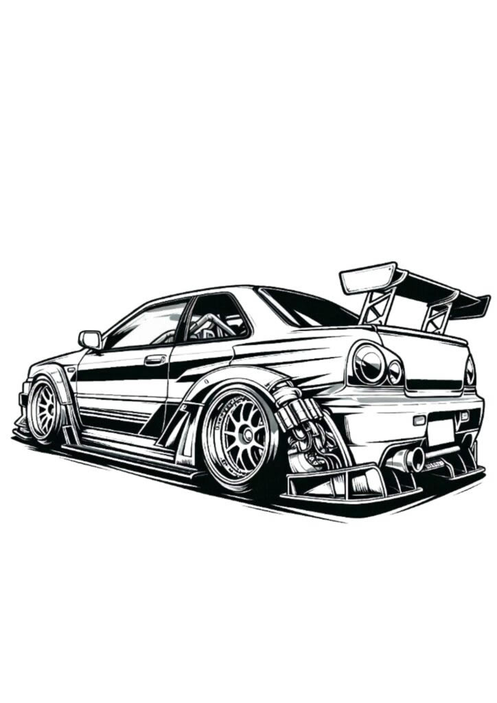 Desenho de Carro Esportivo Personalizado
