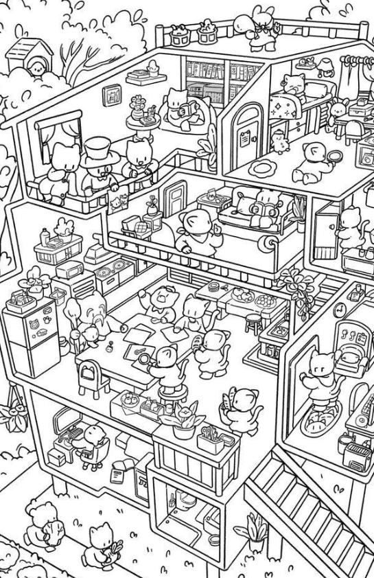 Uma Casa Kawaii Cheia de Vida