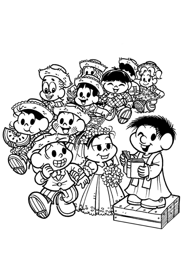 Casamento Encantado na Turma da Mônica