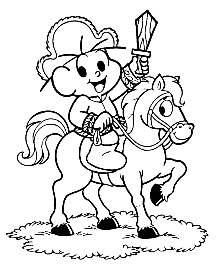 Cebolinha Aventureiro em Cavalaria Épica