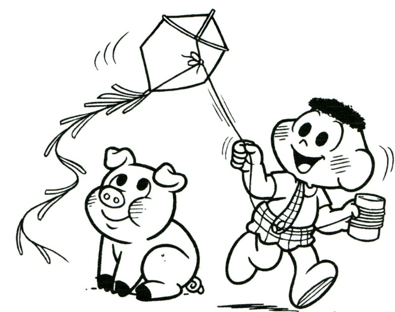 Cascão e Porco em Aventura com Pipa