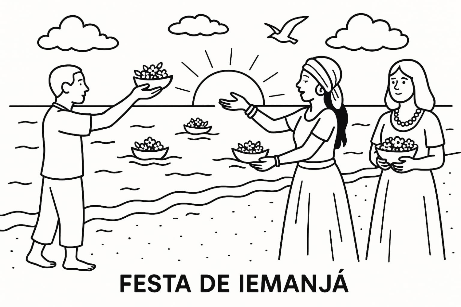 Celebração da Festa de Iemanjá