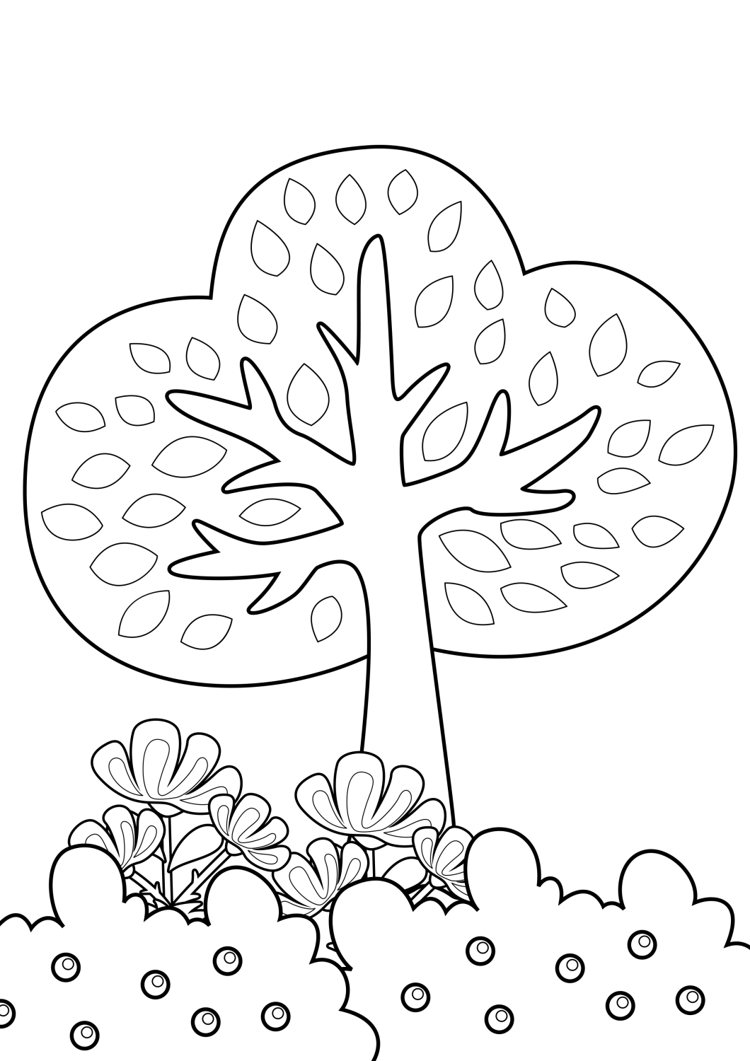 Cenário de Jardim Encantado para Colorir