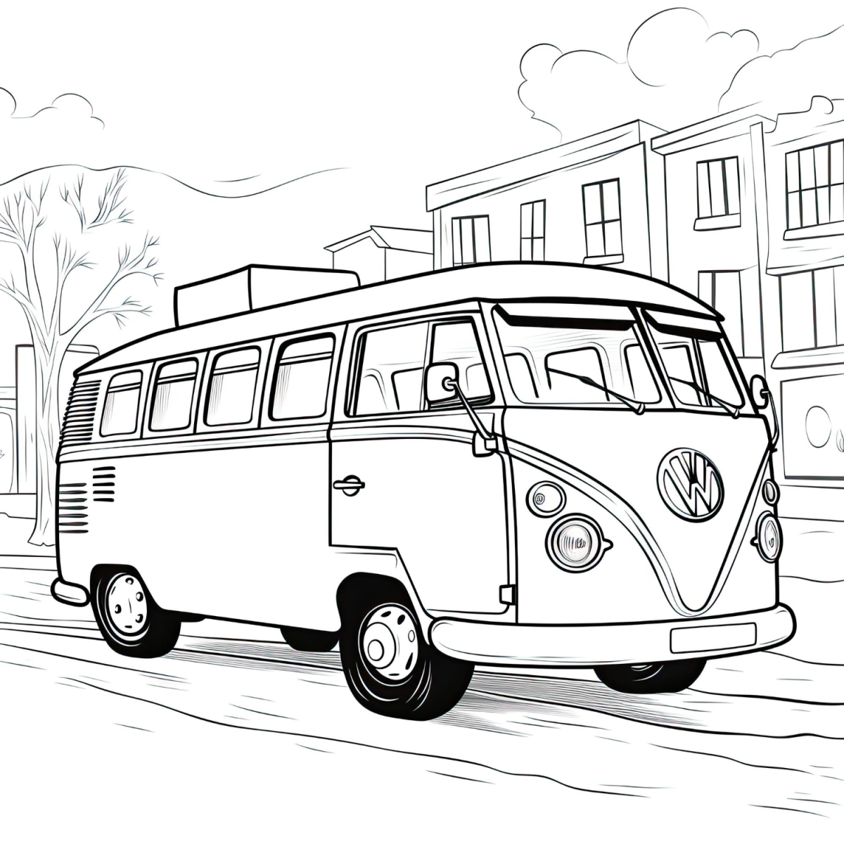 A Clássica Kombi na Cidade