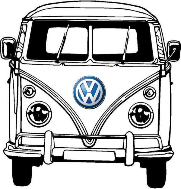 A Clássica Kombi em Preto e Branco