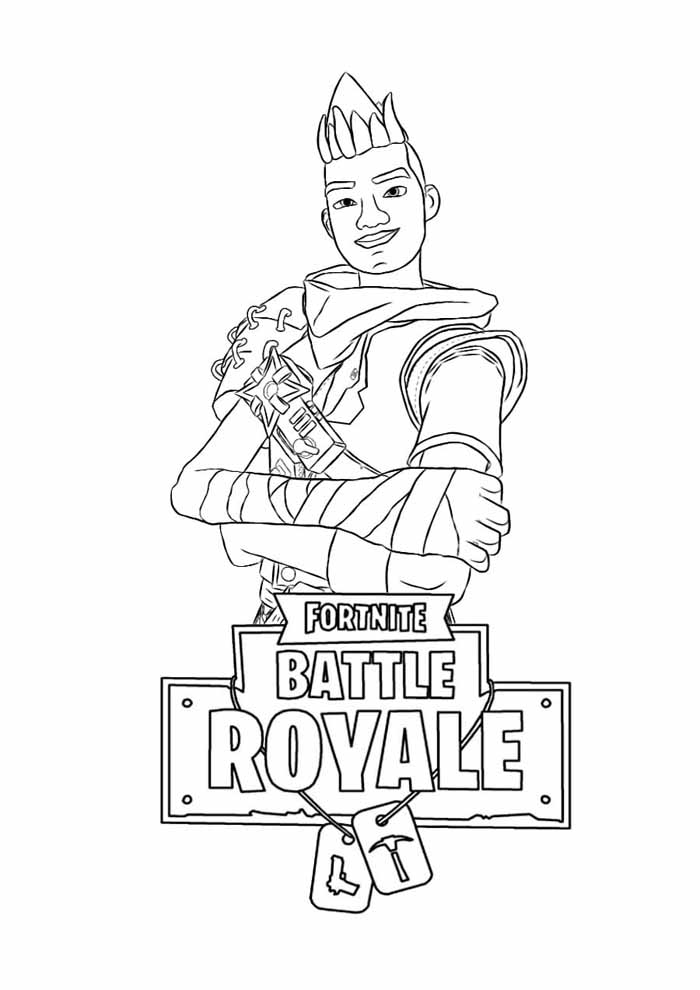 Colore o Herói do Fortnite Battle Royale