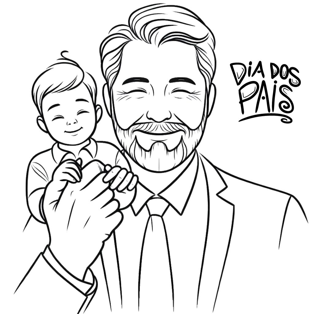 Colorido de Amor: Pai e Filho em Harmonia
