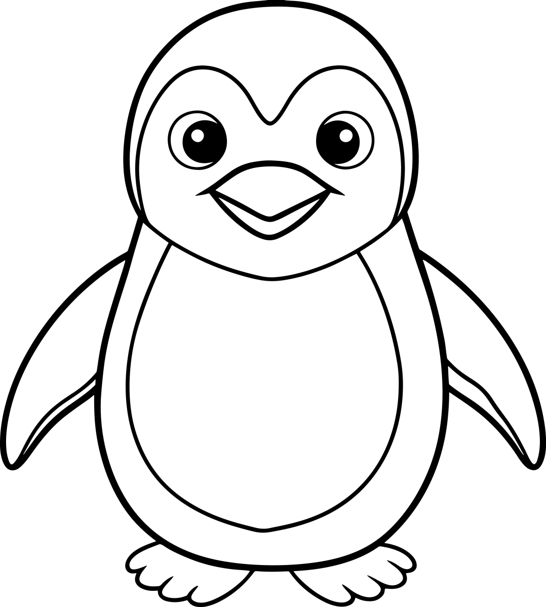 Colorido Pinguim Alegre