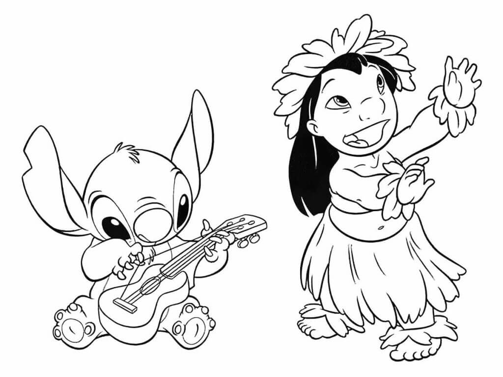Colorindo a Aventura de Lilo e Stitch