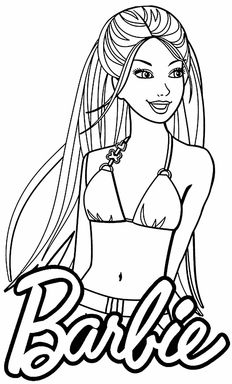 Colorindo a Barbie na Praia