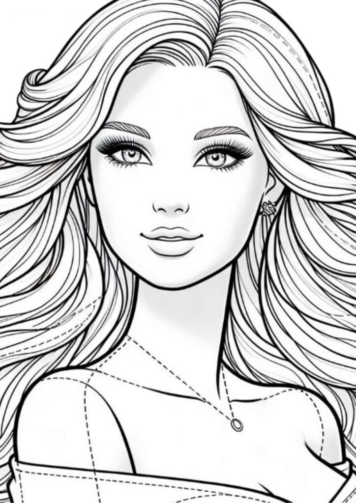 Colorindo a Elegância de Barbie