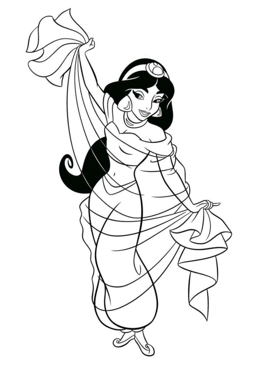 Colorindo a Elegância de Jasmine