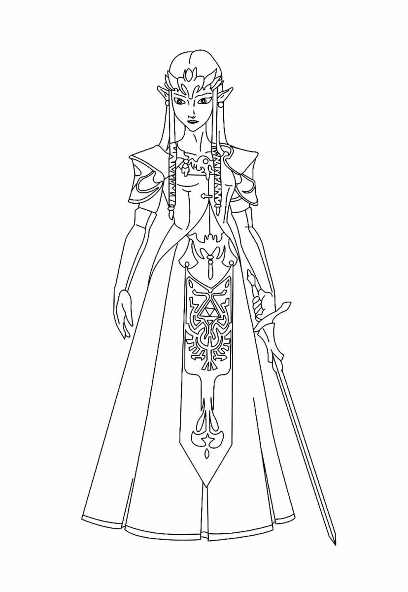 Colorindo a Elegância de Zelda