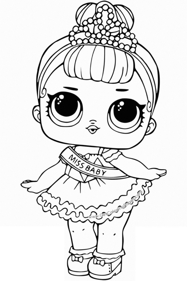 Colorindo a Glamourosa Miss Baby