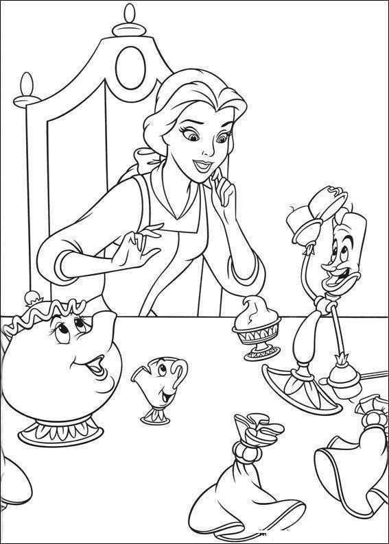 Colorindo a Magia com Bela e os Encantados da Bela e a Fera