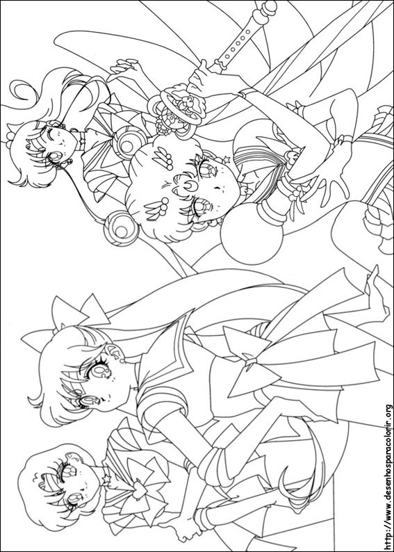 Colorindo a Magia das Sailor Guardians