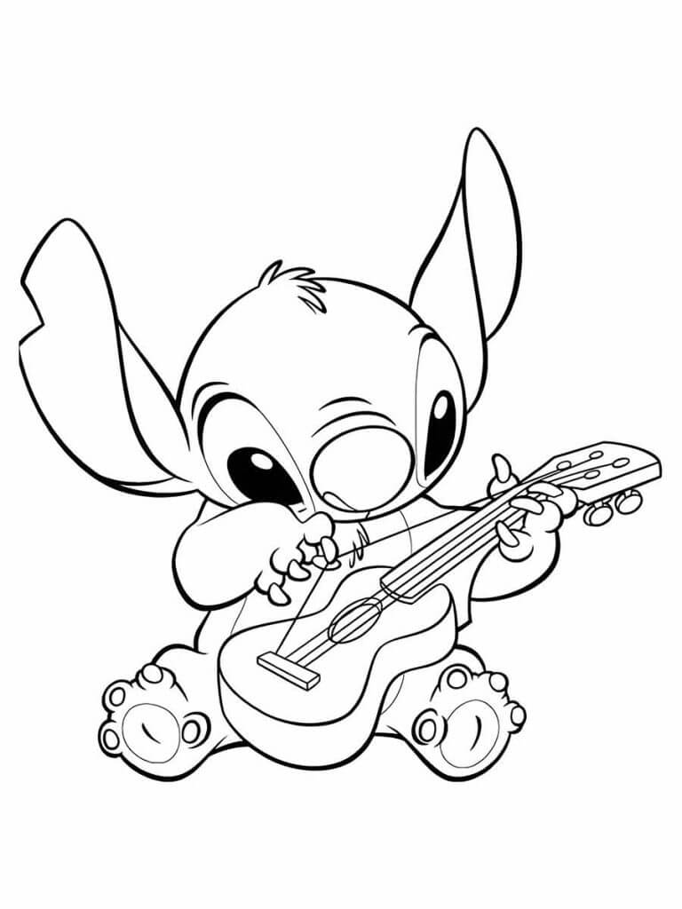 Colorindo a melodia de Stitch