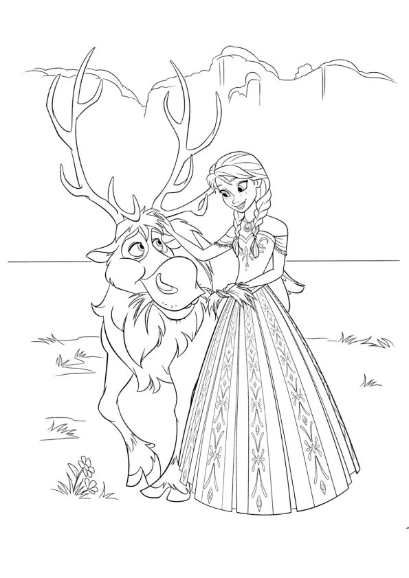 Colorindo a Amizade Encantada de Frozen