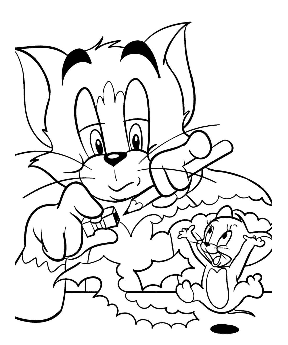 Colorindo as Aventuras de Tom e Jerry