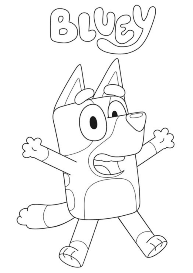 Colorindo a Aventura de Bluey