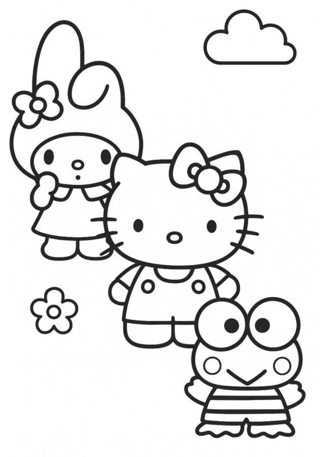 Colorindo Aventura com Hello Kitty e Amigos