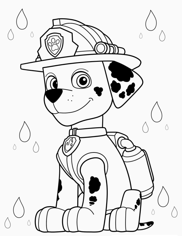 Colorindo Aventuras com Marshall da Patrulha Canina