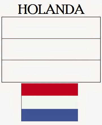 Colorindo a Bandeira da Holanda