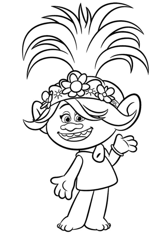 Colorindo com a Rainha Poppy