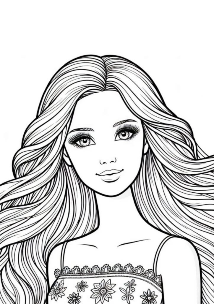 Colorindo com Elegância: Barbie