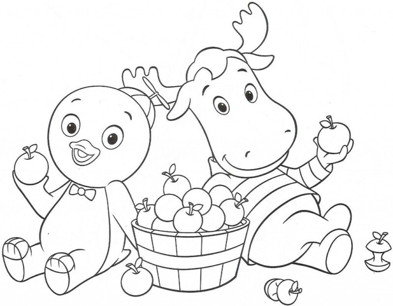 Colorindo com Pablo e Tyrone do Backyardigans